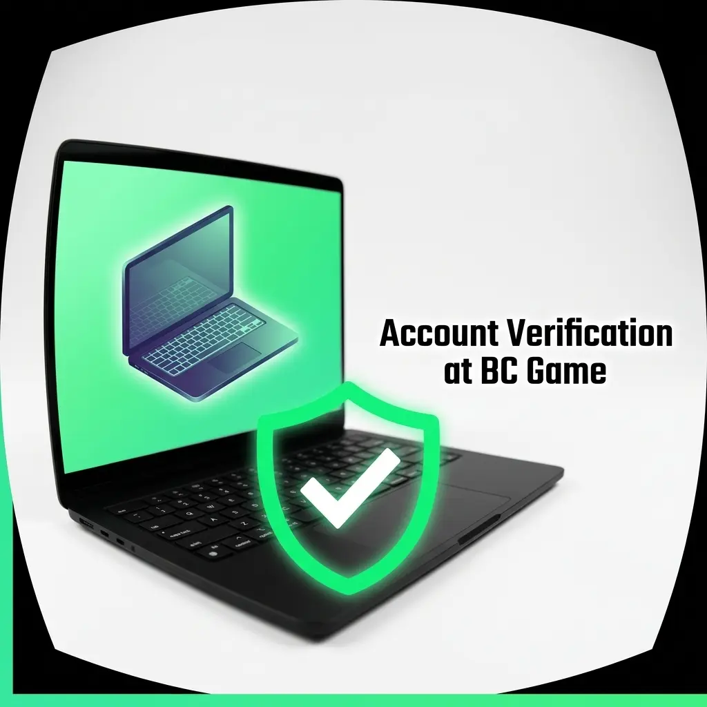 BC Game account verification KYC process showing identity document upload steps in profile settings
