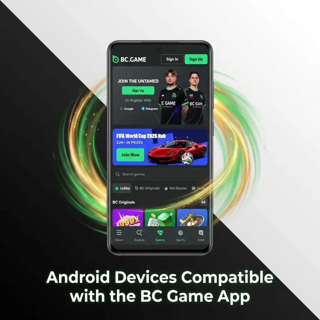 BC Game app compatible Android devices including Samsung, Xiaomi, OPPO, Vivo, Realme, Tecno, and OnePlus models