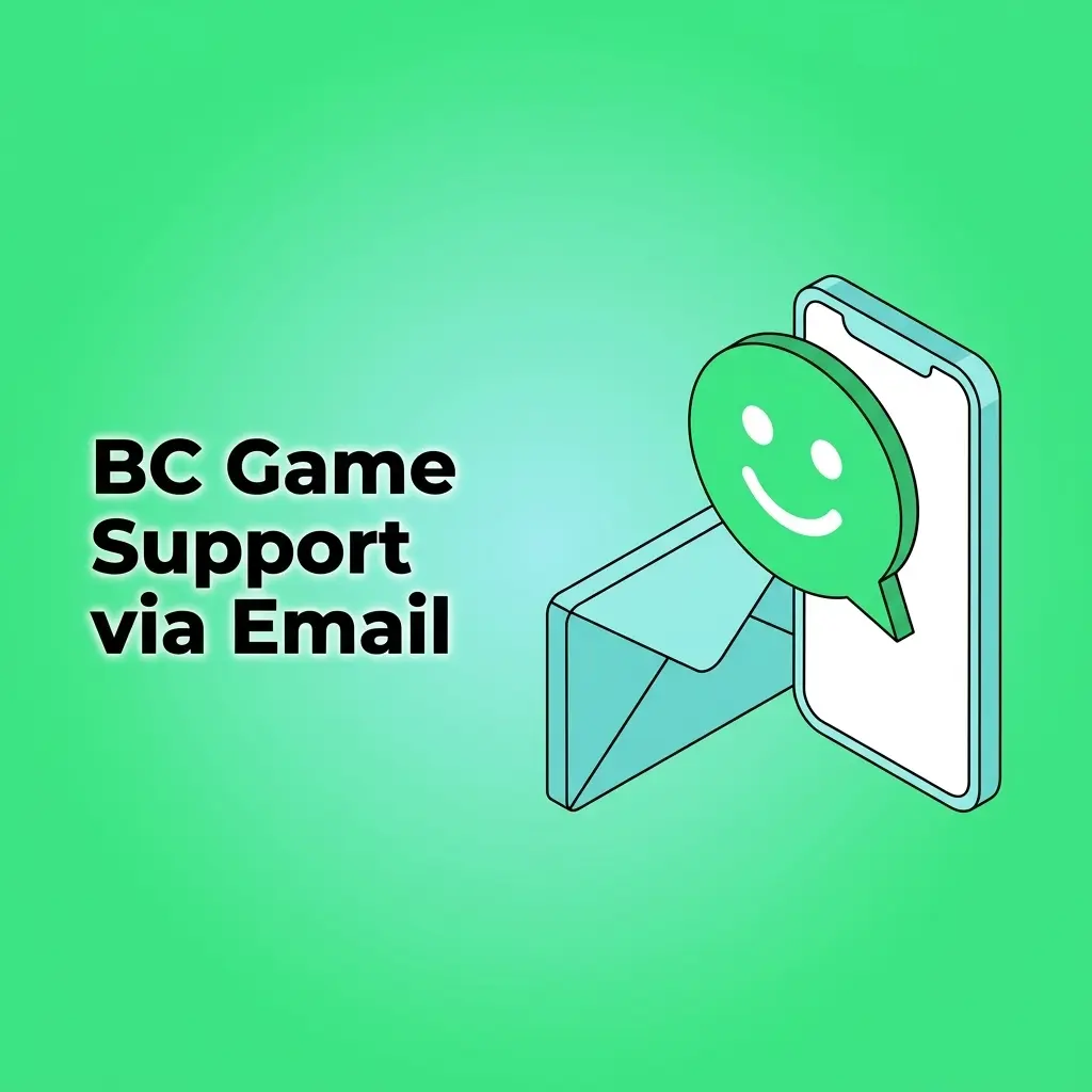 BC Game email support contact details showing support@bc.game address for account disputes and formal requests