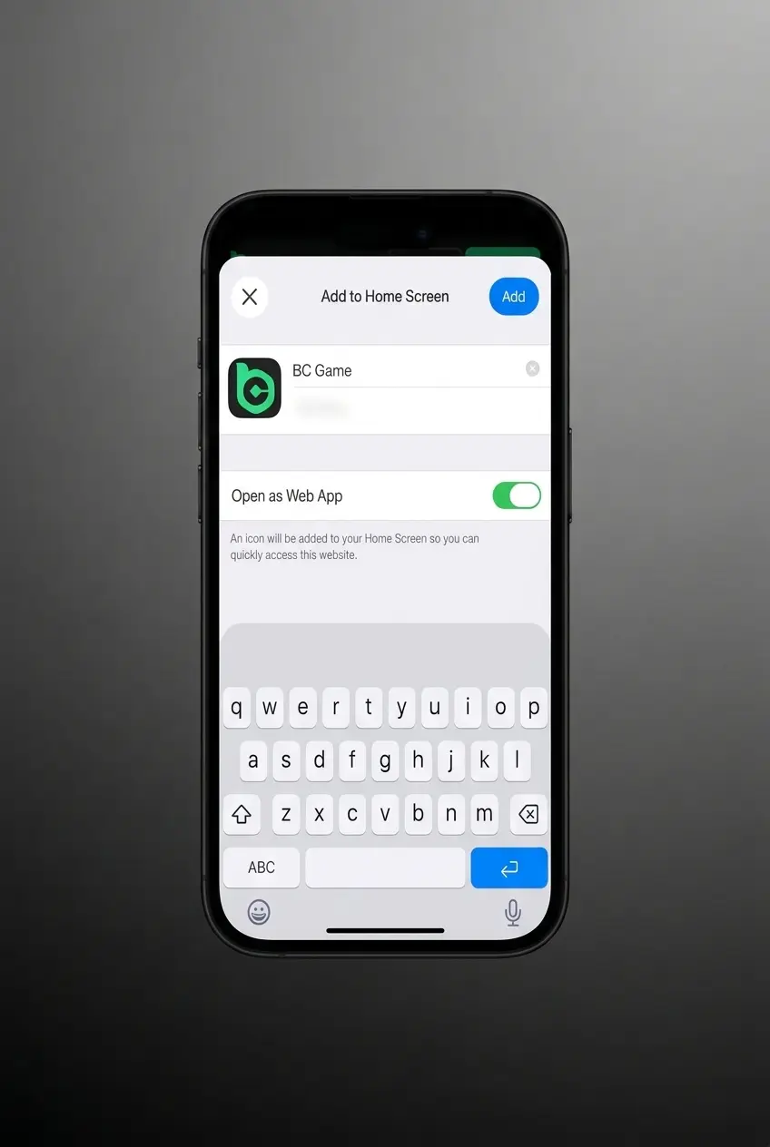 Step-by-step guide showing how to download and install the BC Game iOS app on iPhone or iPad via Apple App Store