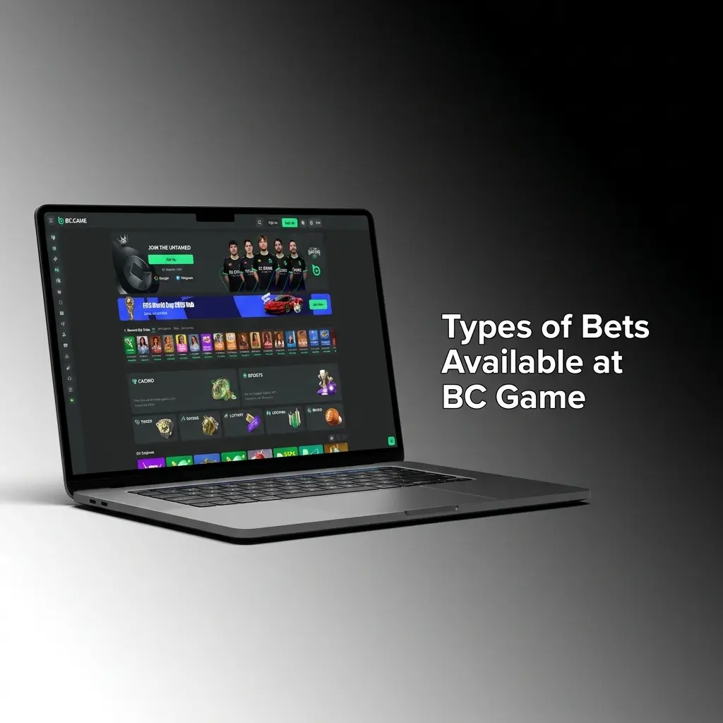 BC Game bet types for Pakistan players showing Single, Express Accumulator, and System betting options explained
